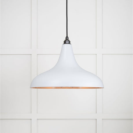 This is an image showing From The Anvil - Smooth Copper Frankley Pendant in Birch available from trade door handles, quick delivery and discounted prices