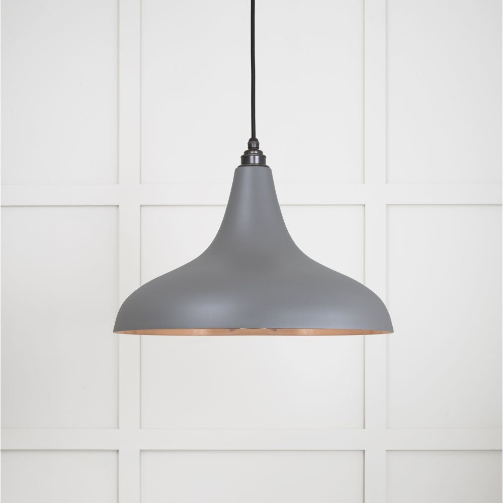 This is an image showing From The Anvil - Smooth Copper Frankley Pendant in Bluff available from trade door handles, quick delivery and discounted prices