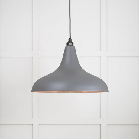 This is an image showing From The Anvil - Smooth Copper Frankley Pendant in Bluff available from trade door handles, quick delivery and discounted prices