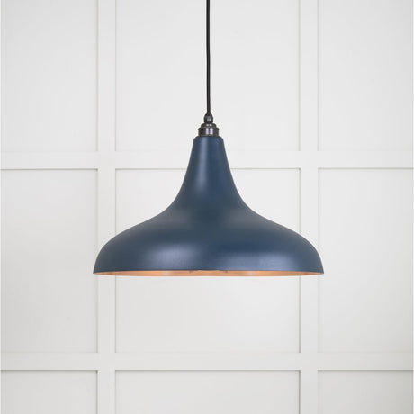 This is an image showing From The Anvil - Smooth Copper Frankley Pendant in Dusk available from trade door handles, quick delivery and discounted prices