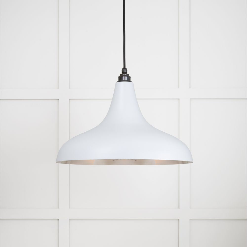 This is an image showing From The Anvil - Smooth Nickel Frankley Pendant in Birch available from trade door handles, quick delivery and discounted prices