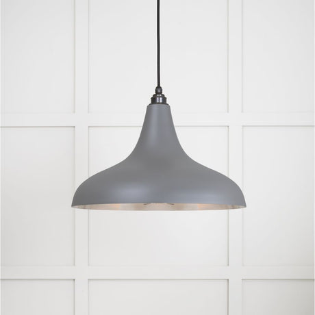 This is an image showing From The Anvil - Smooth Nickel Frankley Pendant in Bluff available from trade door handles, quick delivery and discounted prices