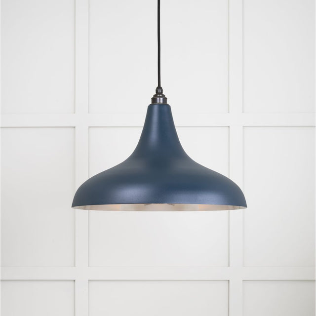 This is an image showing From The Anvil - Smooth Nickel Frankley Pendant in Dusk available from trade door handles, quick delivery and discounted prices