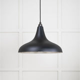 This is an image showing From The Anvil - Smooth Nickel Frankley Pendant in Elan Black available from trade door handles, quick delivery and discounted prices