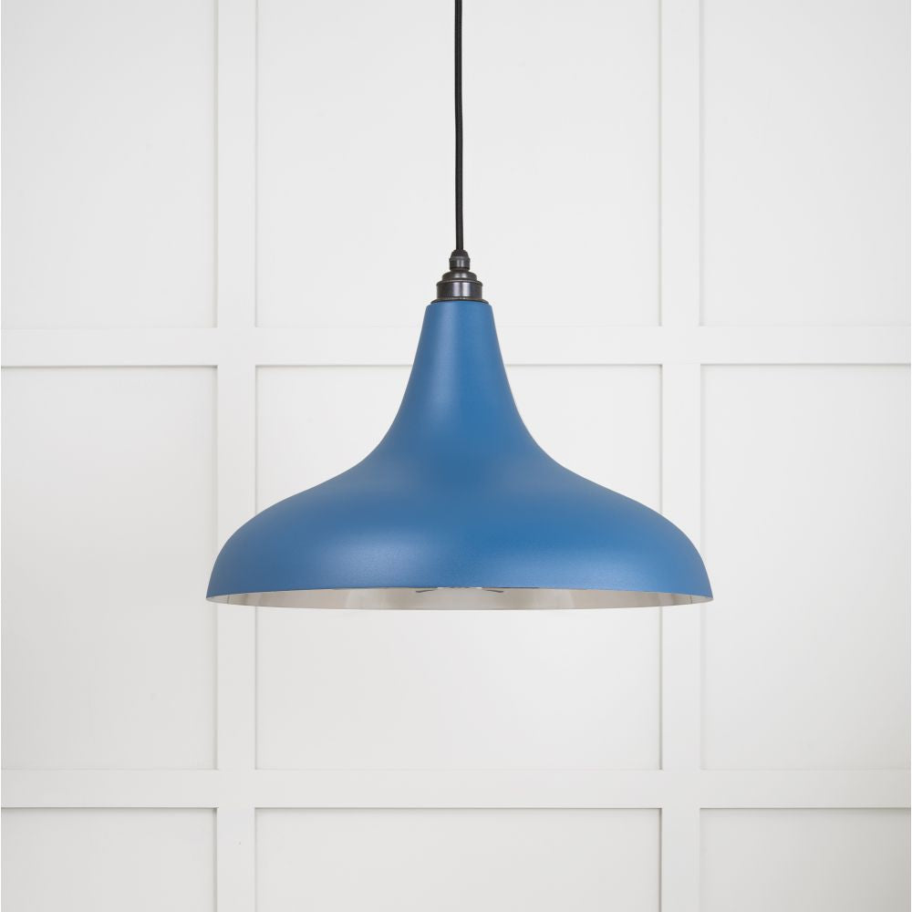 This is an image showing From The Anvil - Smooth Nickel Frankley Pendant in Upstream available from trade door handles, quick delivery and discounted prices