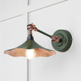 This is an image showing From The Anvil - Smooth Copper Flora Wall Light in Heath available from trade door handles, quick delivery and discounted prices