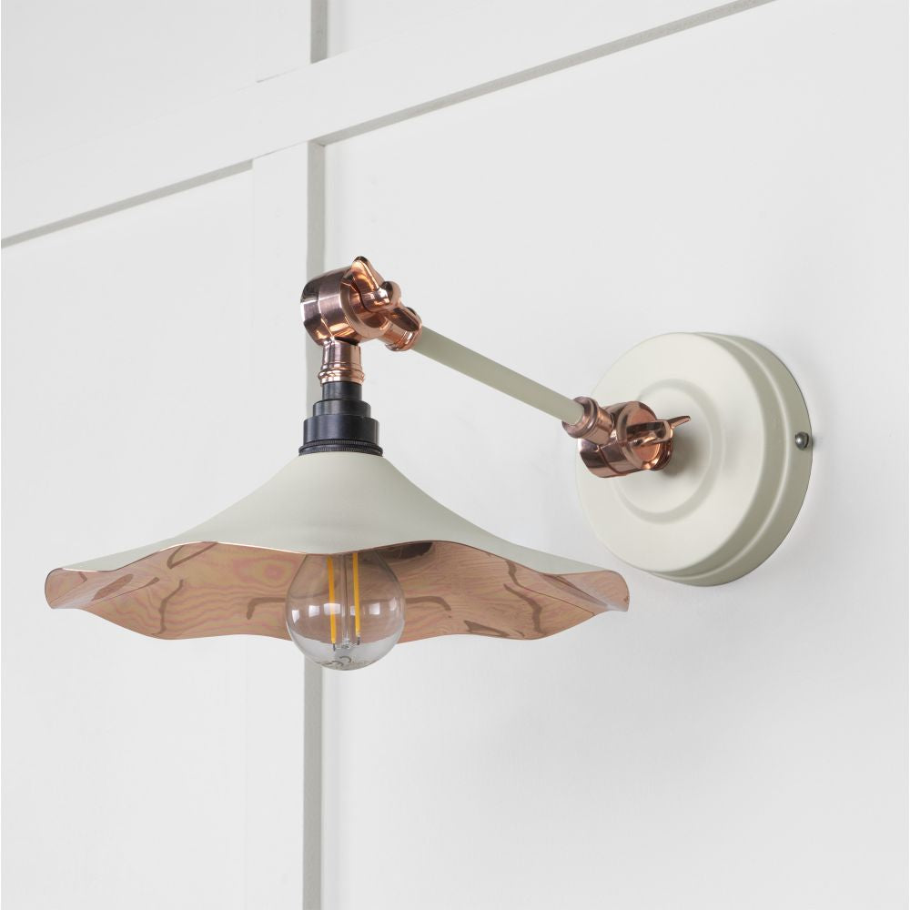 This is an image showing From The Anvil - Smooth Copper Flora Wall Light in Teasel available from trade door handles, quick delivery and discounted prices