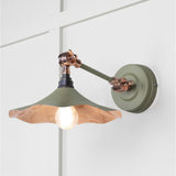 This is an image showing From The Anvil - Smooth Copper Flora Wall Light in Tump available from trade door handles, quick delivery and discounted prices