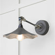 This is an image showing From The Anvil - Smooth Nickel Flora Wall Light in Bluff available from trade door handles, quick delivery and discounted prices