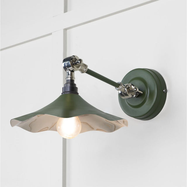 This is an image showing From The Anvil - Smooth Nickel Flora Wall Light in Heath available from trade door handles, quick delivery and discounted prices