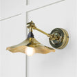 This is an image showing From The Anvil - Smooth Brass Flora Wall Light available from trade door handles, quick delivery and discounted prices