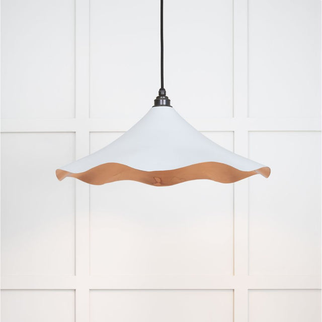 This is an image showing From The Anvil - Smooth Copper Flora Pendant in Birch available from trade door handles, quick delivery and discounted prices