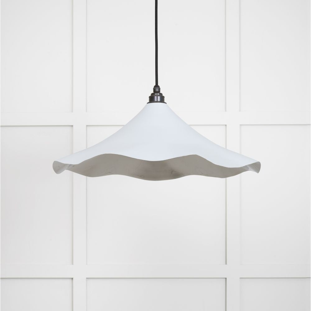 This is an image showing From The Anvil - Smooth Nickel Flora Pendant in Birch available from trade door handles, quick delivery and discounted prices