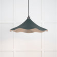 This is an image showing From The Anvil - Smooth Nickel Flora Pendant in Dingle available from trade door handles, quick delivery and discounted prices