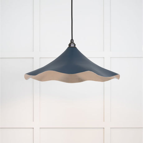 This is an image showing From The Anvil - Smooth Nickel Flora Pendant in Dusk available from trade door handles, quick delivery and discounted prices