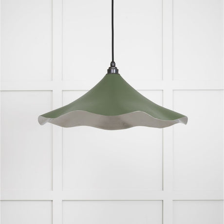 This is an image showing From The Anvil - Smooth Nickel Flora Pendant in Heath available from trade door handles, quick delivery and discounted prices