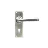 This is an image showing From The Anvil - Satin Marine SS (316) Avon Lever Lock Set available from trade door handles, quick delivery and discounted prices