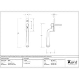 This is an image showing From The Anvil - Polished Marine SS (316) Avon Espag available from trade door handles, quick delivery and discounted prices