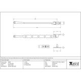 This is an image showing From The Anvil - Satin Marine SS (316) 12" Avon Stay available from trade door handles, quick delivery and discounted prices