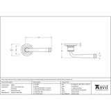 This is an image showing From The Anvil - Polished Marine SS (316) Avon Round Lever on Rose Set (Art Deco available from trade door handles, quick delivery and discounted prices