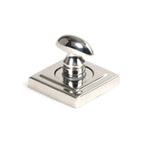 This is an image showing From The Anvil - Polished Marine SS (316) Round Thumbturn Set (Square) available from trade door handles, quick delivery and discounted prices