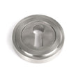 This is an image showing From The Anvil - Satin Marine SS (316) Round Escutcheon (Art Deco) available from trade door handles, quick delivery and discounted prices