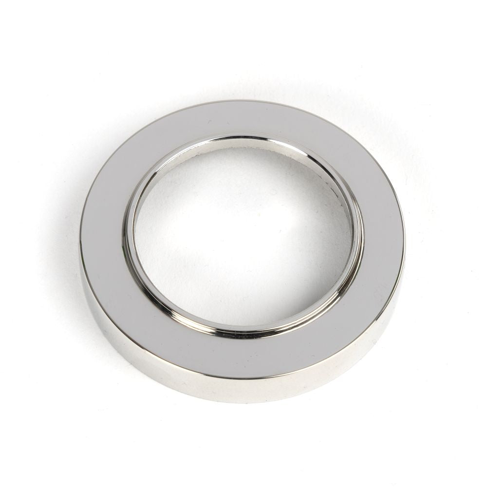 This is an image showing From The Anvil - Polished Marine SS (316) Round Escutcheon (Plain) available from trade door handles, quick delivery and discounted prices