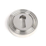 This is an image showing From The Anvil - Polished Marine SS (316) Round Escutcheon (Beehive) available from trade door handles, quick delivery and discounted prices