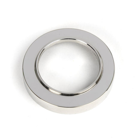 This is an image showing From The Anvil - Polished Marine SS (316) Round Euro Escutcheon (Plain) available from trade door handles, quick delivery and discounted prices