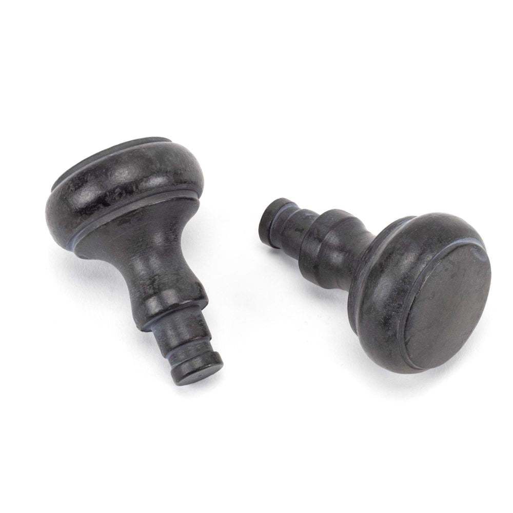 This is an image showing From The Anvil - Beeswax Regency Curtain Finial (pair) available from trade door handles, quick delivery and discounted prices