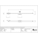 This is an image showing From The Anvil - Pewter 15" Sliding Stay available from trade door handles, quick delivery and discounted prices