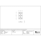 This is an image showing From The Anvil - Satin Chrome 2" Butt Hinge (pair) available from trade door handles, quick delivery and discounted prices