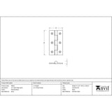 This is an image showing From The Anvil - Polished Brass 2.5" Butt Hinge (pair) available from trade door handles, quick delivery and discounted prices