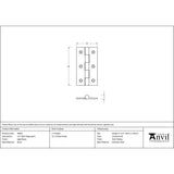 This is an image showing From The Anvil - Aged Brass 2.5" Butt Hinge (pair) available from trade door handles, quick delivery and discounted prices