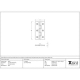 This is an image showing From The Anvil - Polished Chrome 2.5" Butt Hinge (pair) available from trade door handles, quick delivery and discounted prices