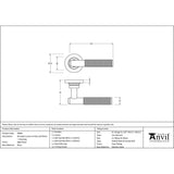 This is an image showing From The Anvil - Aged Brass Brompton Lever on Rose Set (Plain) - Unsprung available from trade door handles, quick delivery and discounted prices