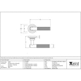 This is an image showing From The Anvil - Aged Brass Brompton Lever on Rose Set (Art Deco) - Unsprung available from trade door handles, quick delivery and discounted prices