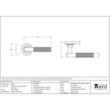 This is an image showing From The Anvil - Satin Marine SS (316) Brompton Lever on Rose Set (Art Deco) - U available from trade door handles, quick delivery and discounted prices
