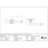 This is an image showing From The Anvil - Satin Marine SS (316) Avon Round Lever on Rose Set (Art Deco) - available from trade door handles, quick delivery and discounted prices