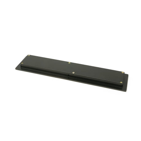 This is an image showing From The Anvil - Aged Bronze 250mm Plain Rectangular Pull available from trade door handles, quick delivery and discounted prices