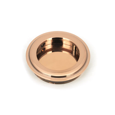 This is an image showing From The Anvil - Polished Bronze 60mm Art Deco Round Pull available from trade door handles, quick delivery and discounted prices