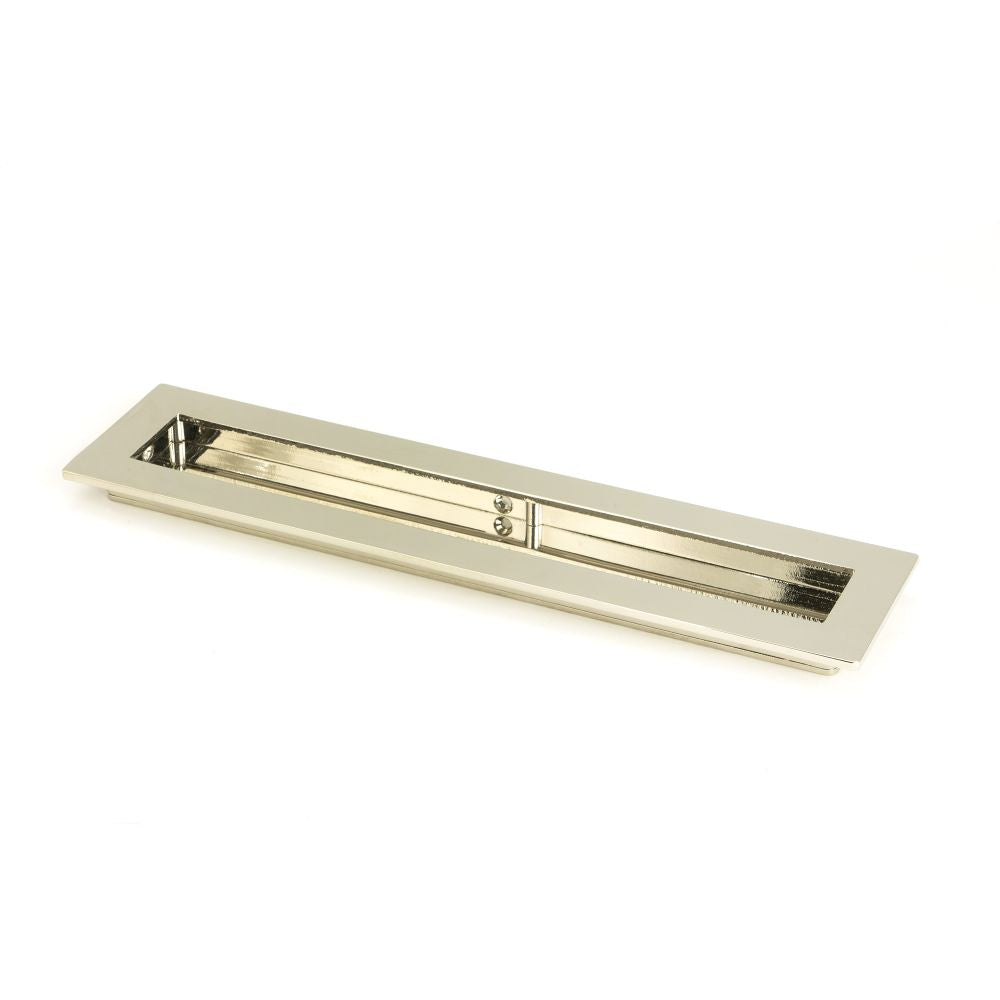 This is an image showing From The Anvil - Polished Nickel 250mm Plain Rectangular Pull available from trade door handles, quick delivery and discounted prices