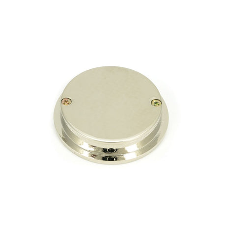 This is an image showing From The Anvil - Polished Nickel 60mm Plain Round Pull available from trade door handles, quick delivery and discounted prices