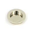 This is an image showing From The Anvil - Polished Nickel 60mm Plain Round Pull available from trade door handles, quick delivery and discounted prices