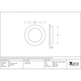 This is an image showing From The Anvil - Polished Nickel 75mm Plain Round Pull available from trade door handles, quick delivery and discounted prices