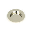 This is an image showing From The Anvil - Polished Nickel 75mm Plain Round Pull available from trade door handles, quick delivery and discounted prices