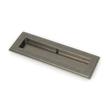 This is an image showing From The Anvil - Pewter 175mm Art Deco Rectangular Pull available from trade door handles, quick delivery and discounted prices