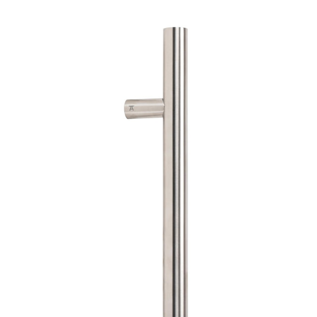 This is an image showing From The Anvil - Satin SS (316) 1.2m T Bar Handle Bolt Fix 32mm available from trade door handles, quick delivery and discounted prices