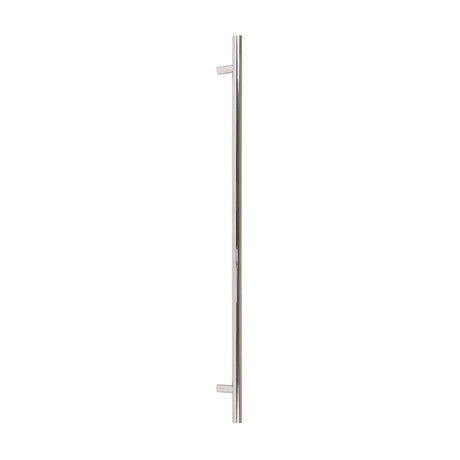 This is an image showing From The Anvil - Polished SS (316) 1.2m T Bar Handle Bolt Fix 32mm available from trade door handles, quick delivery and discounted prices