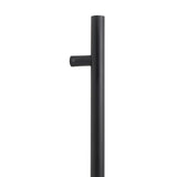 This is an image showing From The Anvil - Matt Black SS (316) 1.5m T Bar Handle Bolt Fix 32mm available from trade door handles, quick delivery and discounted prices